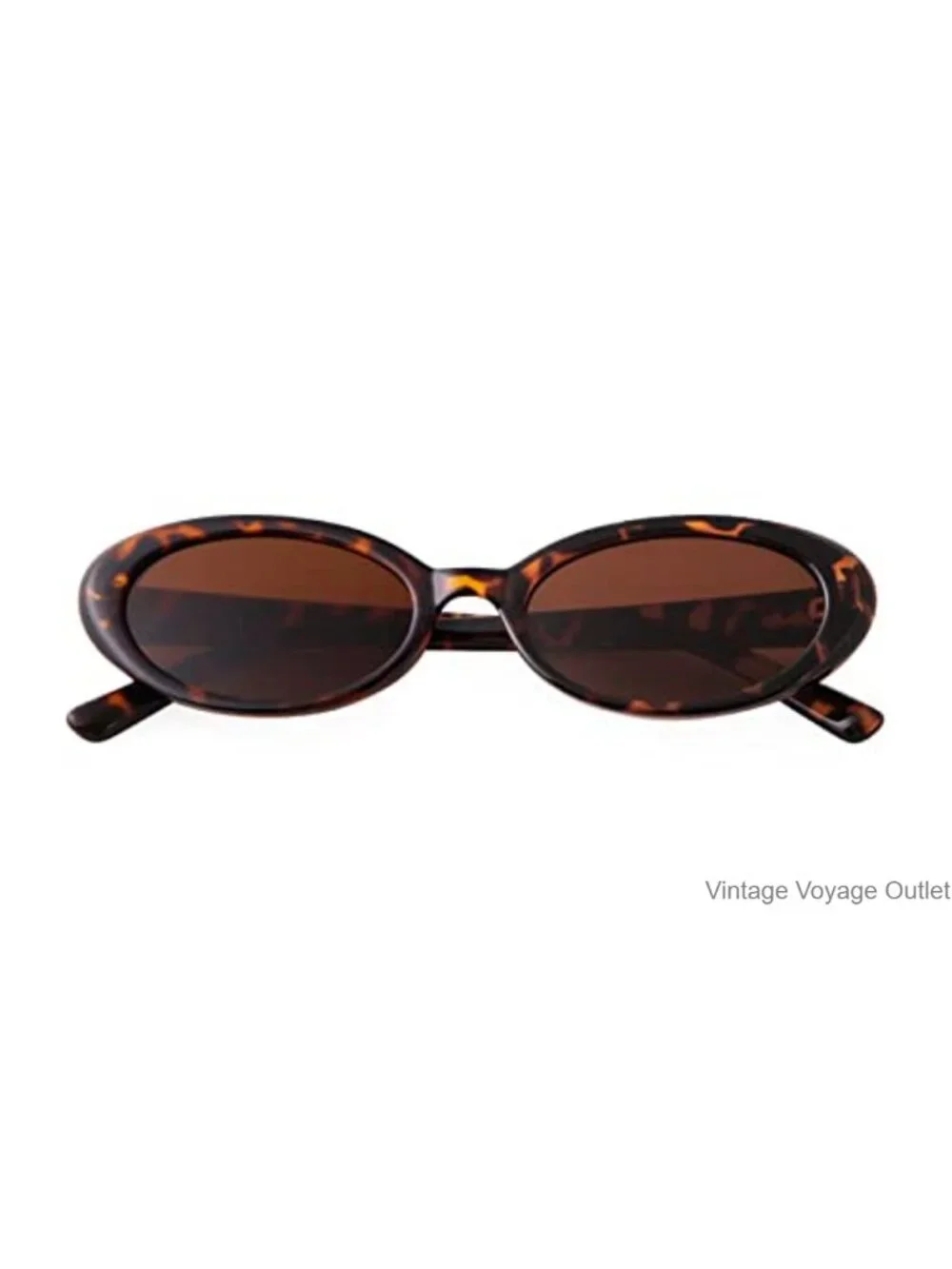 Retro Oval Sunglasses for Women UV400 Lightweight Polycarbonate Frame
